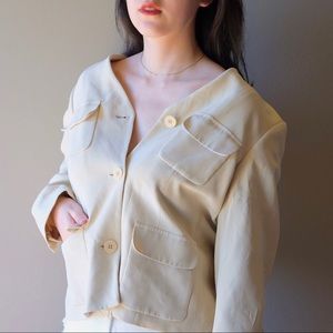 Beige classic blazer